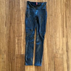 SPANX black moto leggings